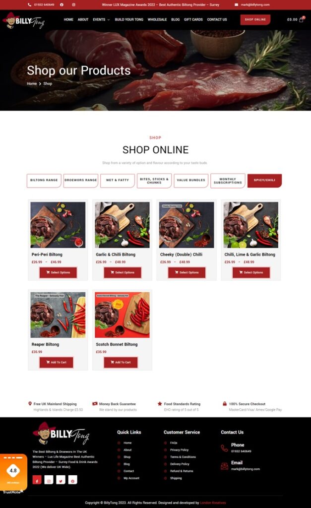 billytong.com online shop